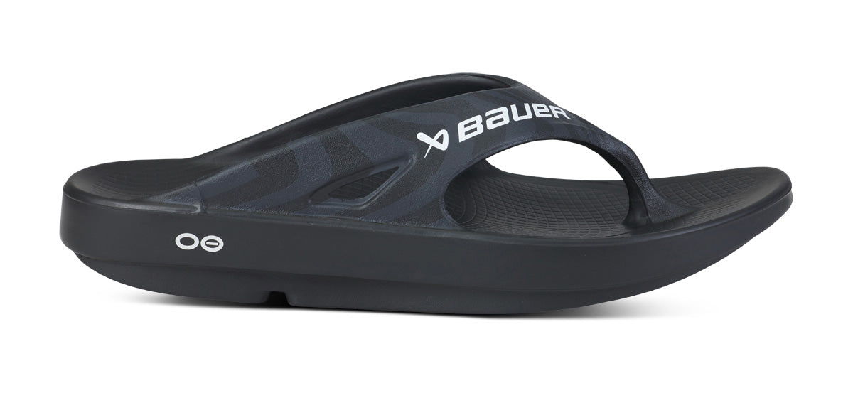 BAUER/OOFOS Women's OOriginal Sport Sandal ?C Black Asphalt - Image 2