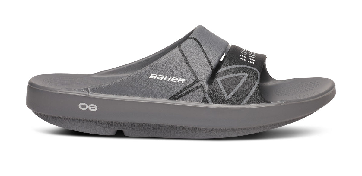 BAUER/OOFOS Women's OOahh Sport Slide Sandal ?C Slate - Image 2