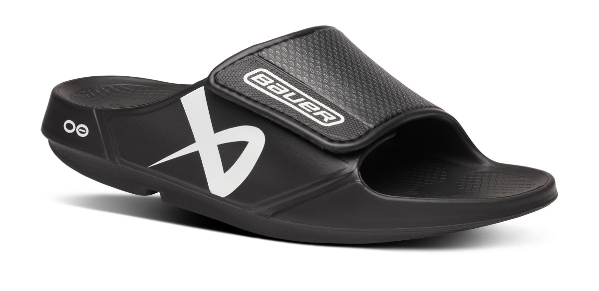 BAUER/OOFOS Women's OOahh Sport Flex Sandal ?C Black