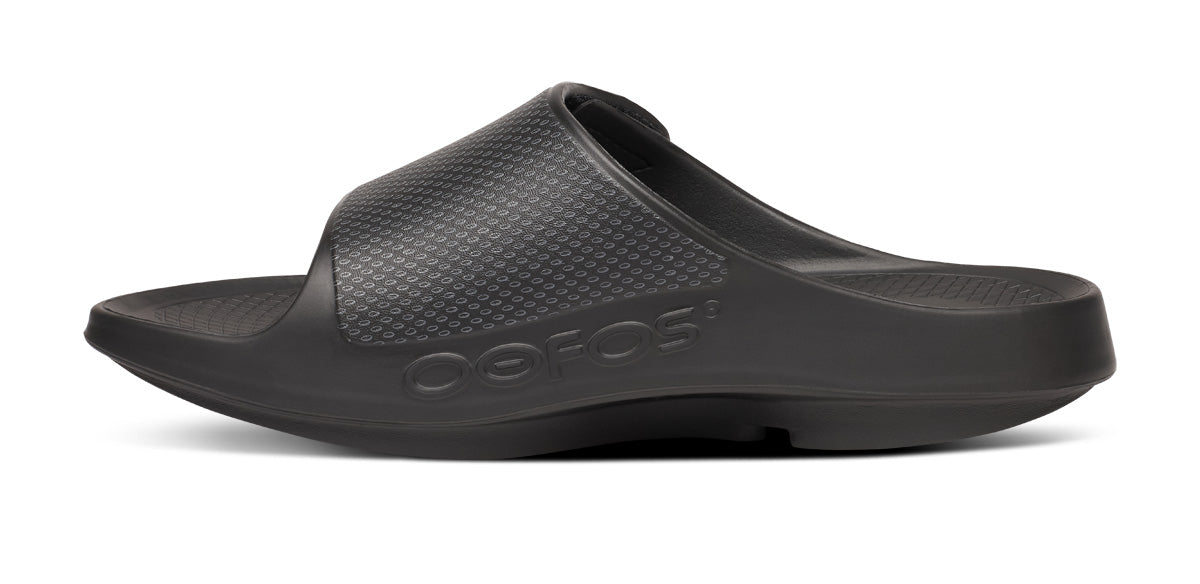 BAUER/OOFOS Men's OOahh Sport Flex Sandal ?C Black - Image 4