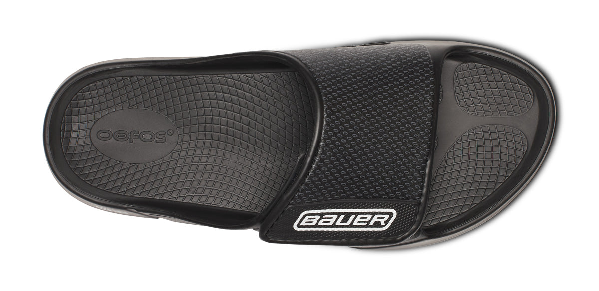 BAUER/OOFOS Men's OOahh Sport Flex Sandal ?C Black - Image 6