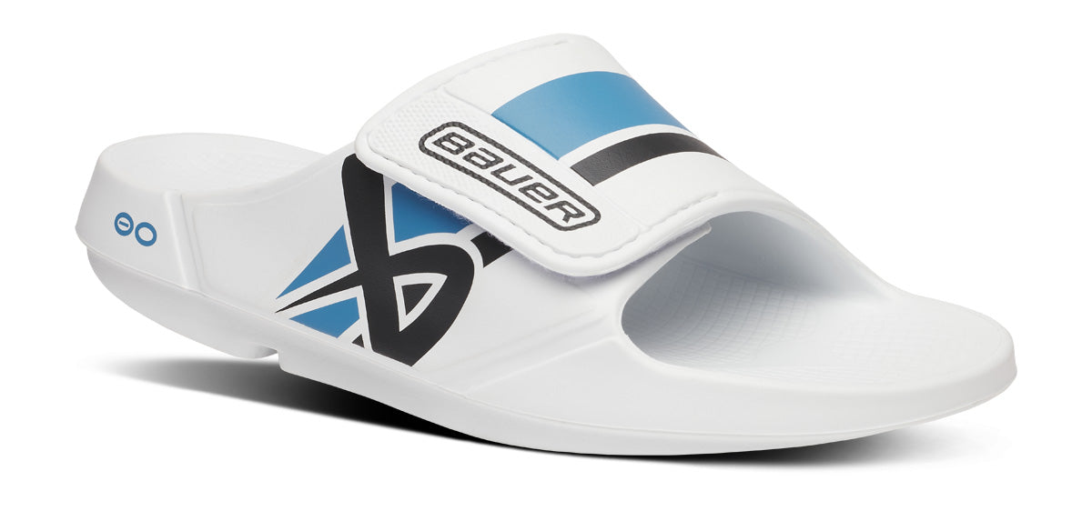 BAUER/OOFOS Men's OOahh Sport Flex Sandal ?C White